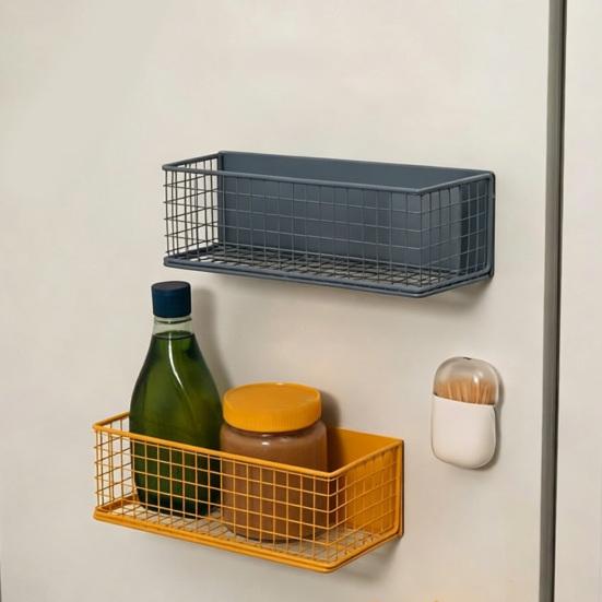 Scaffale Magnetico da Frigorifero Senza Tracce Facile da Spostare Forte Tenuta Organizer per Spezie e Condimenti