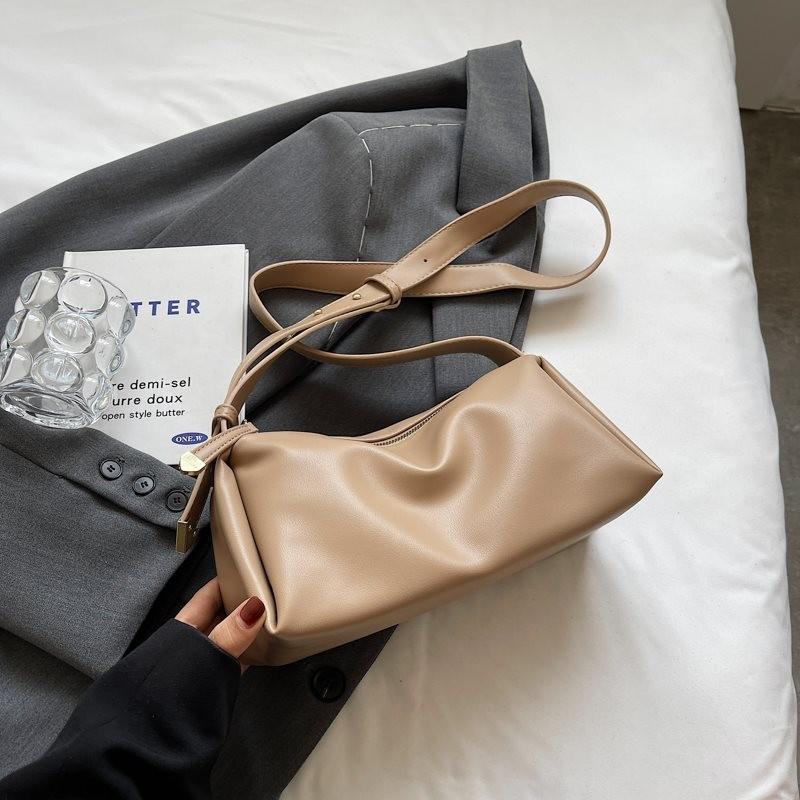 Stylowa Miękka Torba Listonoszka ze Skóry PU w Stylu Francuskim na Co Dzień