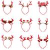 Christmas Reindeer Headband for All Age Party Accessories Deer Horn Hairhoop Festival Hairband Seasonal Costume Headwear