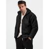 Men's Winter Autumn Thick Fleece Jacket Stand Collar Zipper Sherpa Lined Warm Casual Outerwear