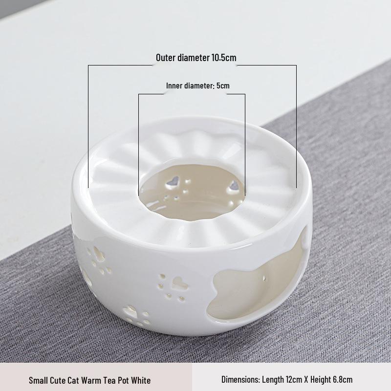 Ceramic Candle Warmer for Tea - Insulating Stove for Boiling and Warming in Home, Restaurant, or Hotel