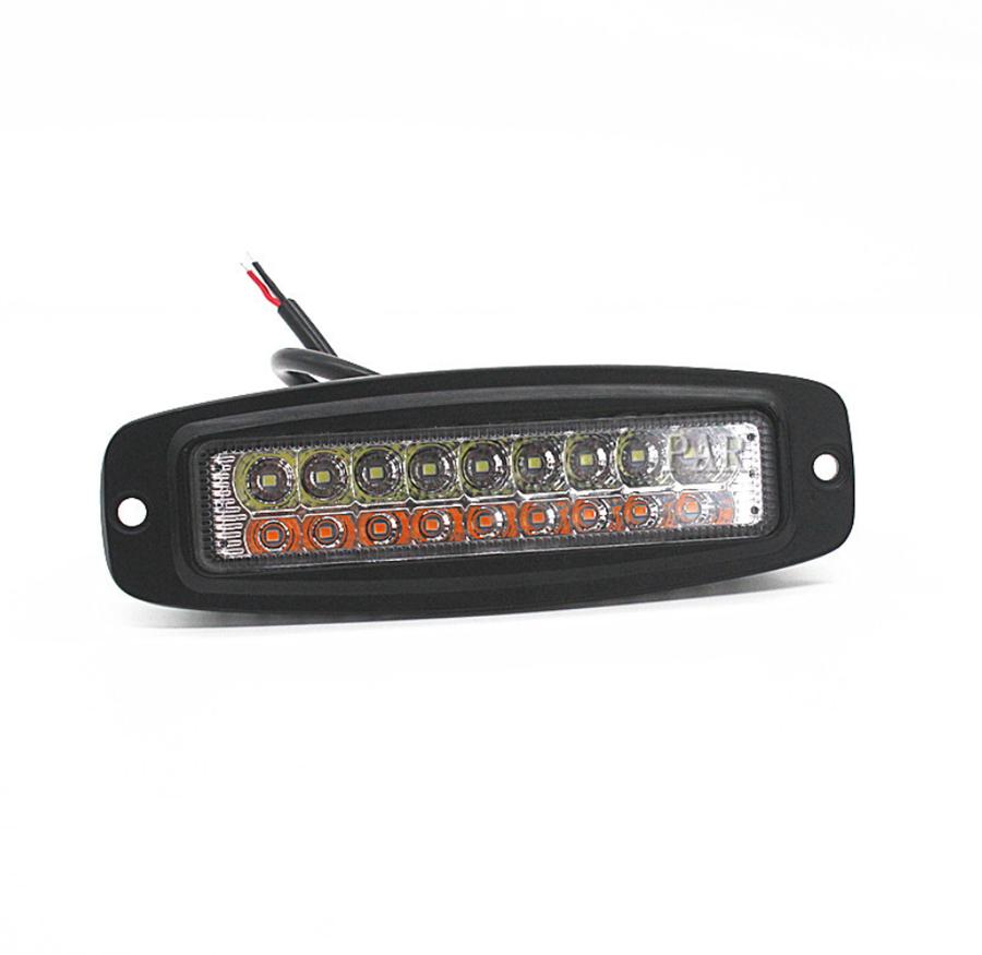Universal 7.3 Inch 54W Dual Colors Combo Led Work Light Car Off Road Drl Fog Light