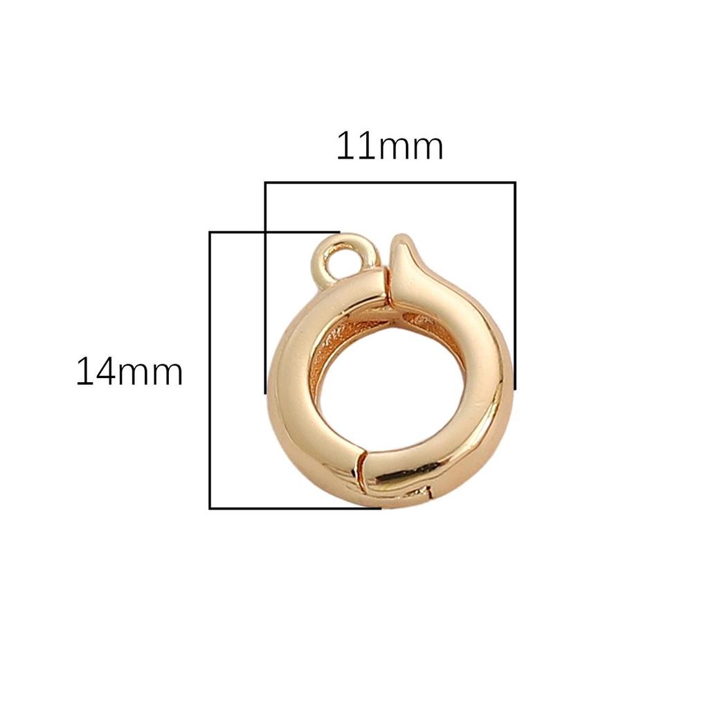 Copper Round Versatile Universal Pearl Buckle Clasps Lobster For DIY Accessories Jewelry Making