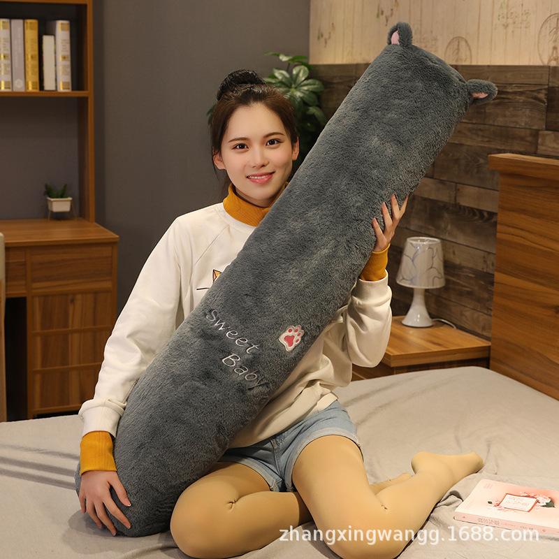 Sleeping Throw Pillow Long Pillow with Legs Cylindrical Bed Long Pillow for Girls and Boys Pregnant Women Large Removable and Washable