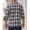Men's Long-sleeved Plaid Shirt Polished Casual Autumn and Winter Casual Shirt Cardigan