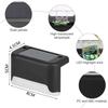 4 Pcs Solar Deck Lights,Solar Step Lights Lamps, Waterproof LED Solar Lights, Solar Lights for Garden Stairs