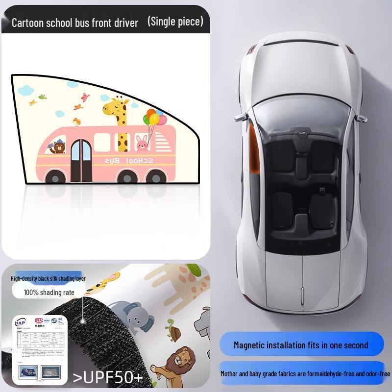 Magnetic Car Sun Shade Curtain for Baby - Side Window Sun Block & Privacy Protection
