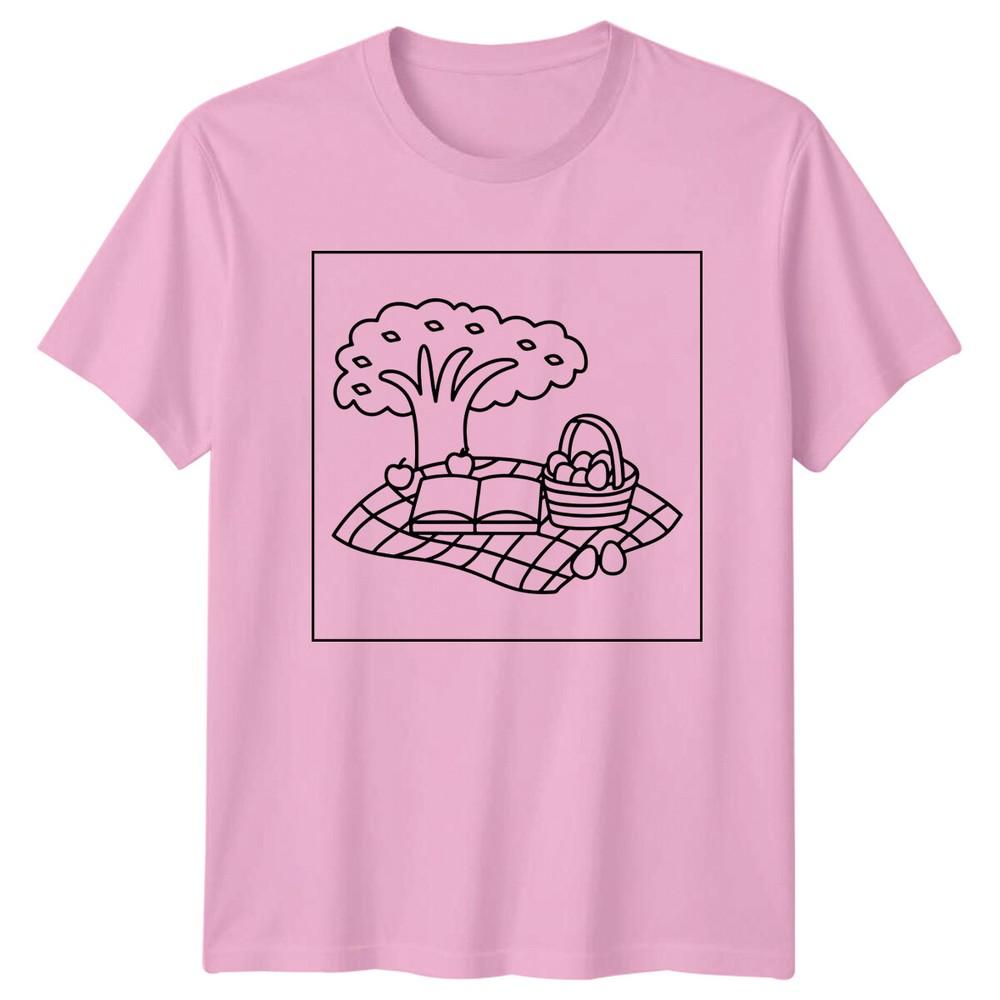Picnic Basket And Tree Hobbies Unisexs TShirt Unisexs Tee Graphic Unisex Top