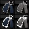 Zinc Alloy Genuine Leather Auto Key Fob Cover Fit For Chevrolet Tahoe Suburban Fit For Gmc Yukon Fit For Buick Envision S Plus Avenir