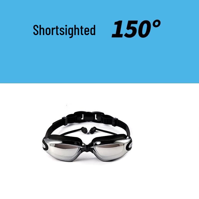 Noer Man HD Myopia Swimming Goggles with Integrated Earplugs