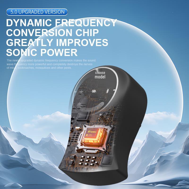 2024 Ultrasonic Silent Touchscreen Mosquito Repeller with Three-speed Variable Frequency Light