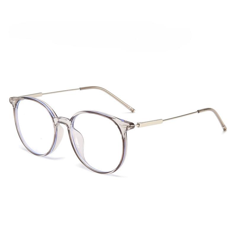 

Fashionable Round-Frame Anti-Blue Light Myopia Glasses Unisex High-Definition Comfort Eyewear Minus Diopter 0 To -4.0 0 серый