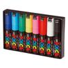 Uni Posca Bold Rectangular Tip Water-Based Marker Set 8 Colors