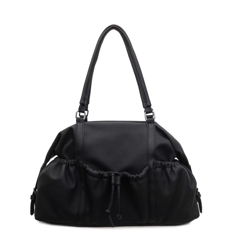 Elegant PU Tote Bag for Women – Fashionable Drawstring Bottom Design with Adjustable Shoulder Strap, Perfect for Work & Daily Use