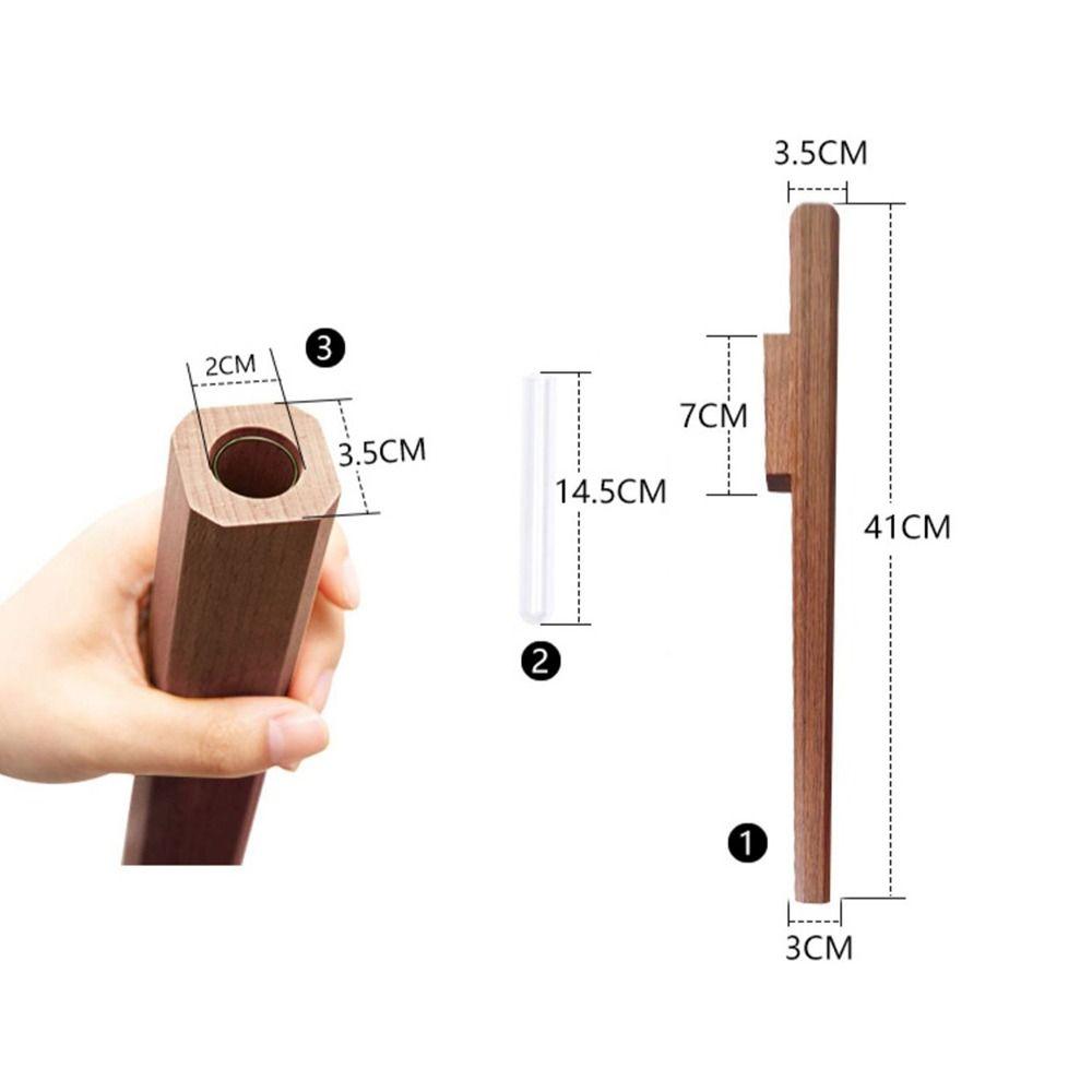 Multi-functional Wooden Vase Wall-mounted Wall Decoration Flower Inset Bottle Flower Vessels Home