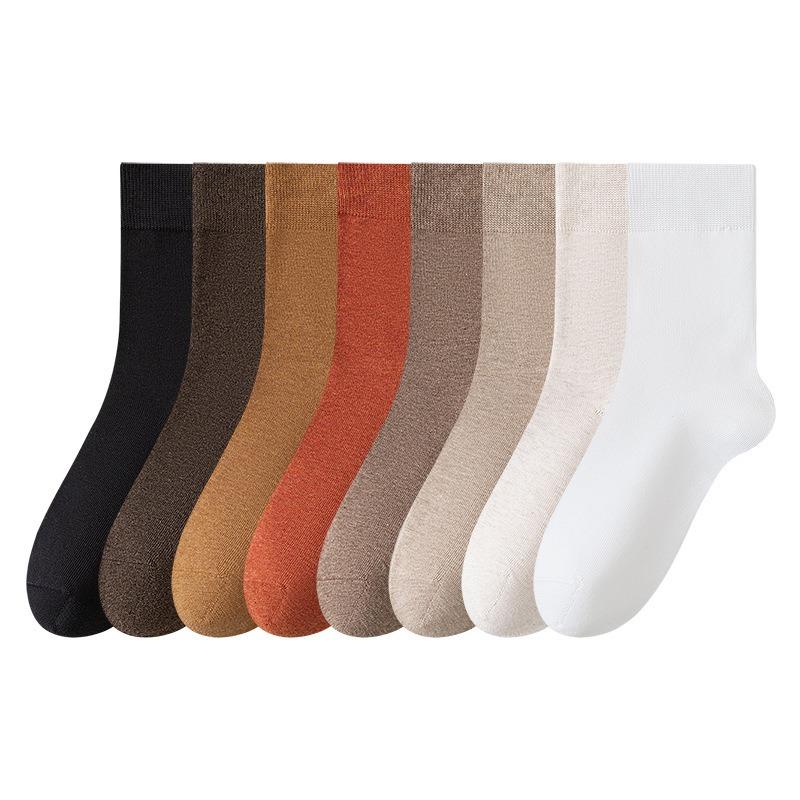 Female Spring and Autumn Cotton Anti Bacterial Breathable In The Cylinder Pile Socks
