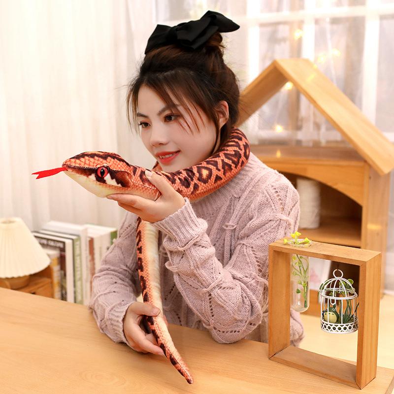 Creative Tricky Snake Doll Plush Toy Long Snake Zodiac Snake Doll Boys Funny Ragdoll Photo Props