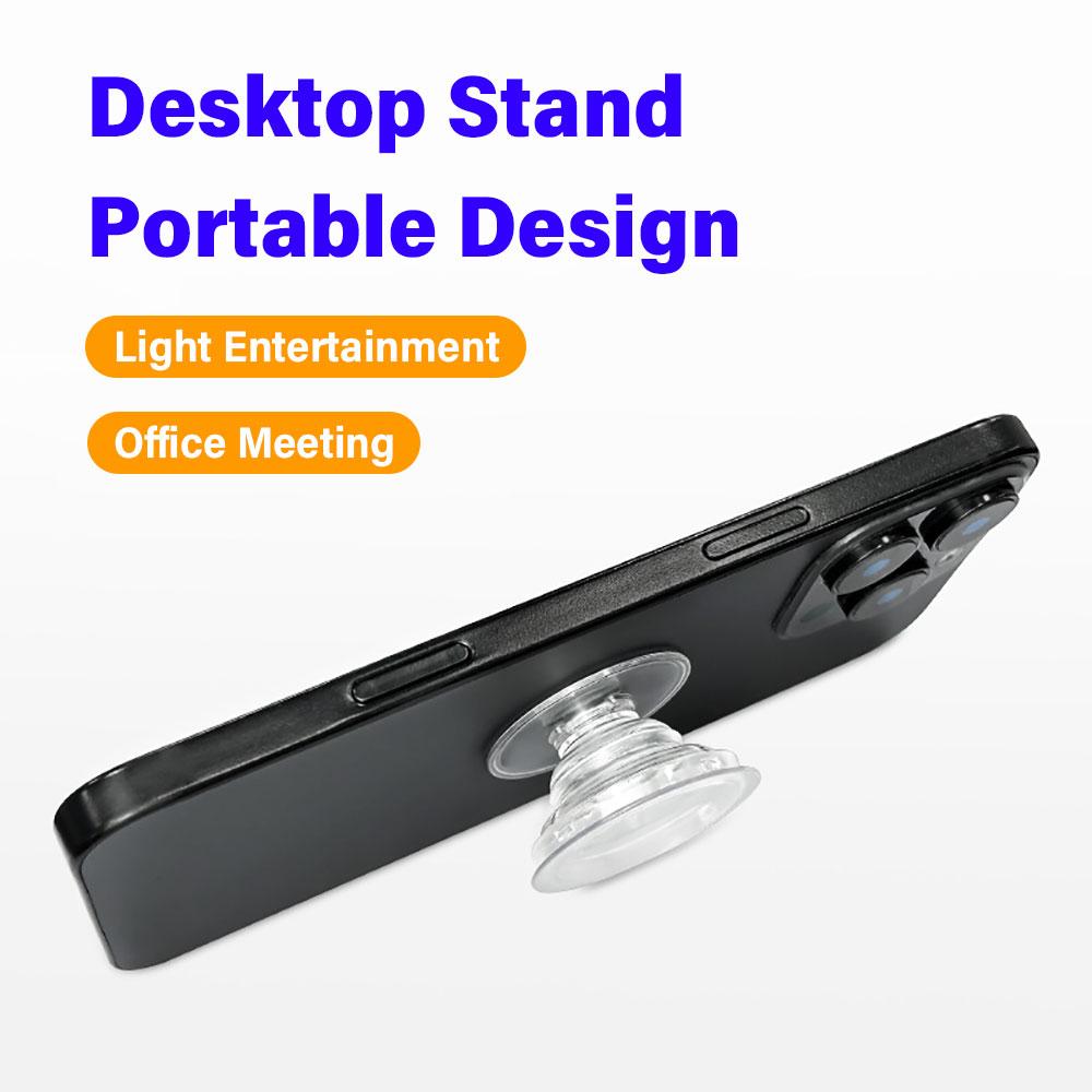 Silicone World Transparent Foldable Phone Socket Finger Grip Holder GripTok Posket Handle Resin Glue DIY Mobile Phone Stand Base
