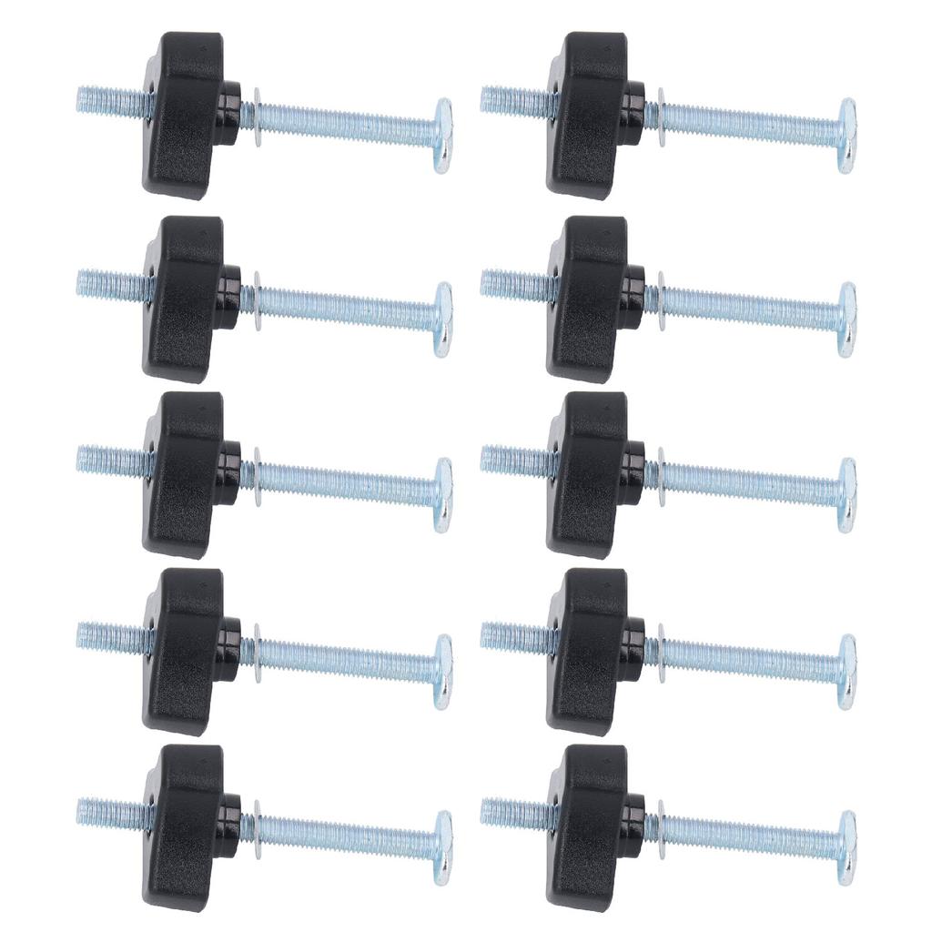 10 Sets T-Nuten-Knöpfe Edelstahl M8x100mm Gewindebolzen und Mutter-Unterlegscheiben-Kit für Holzbearbeitungs-Vorrichtung