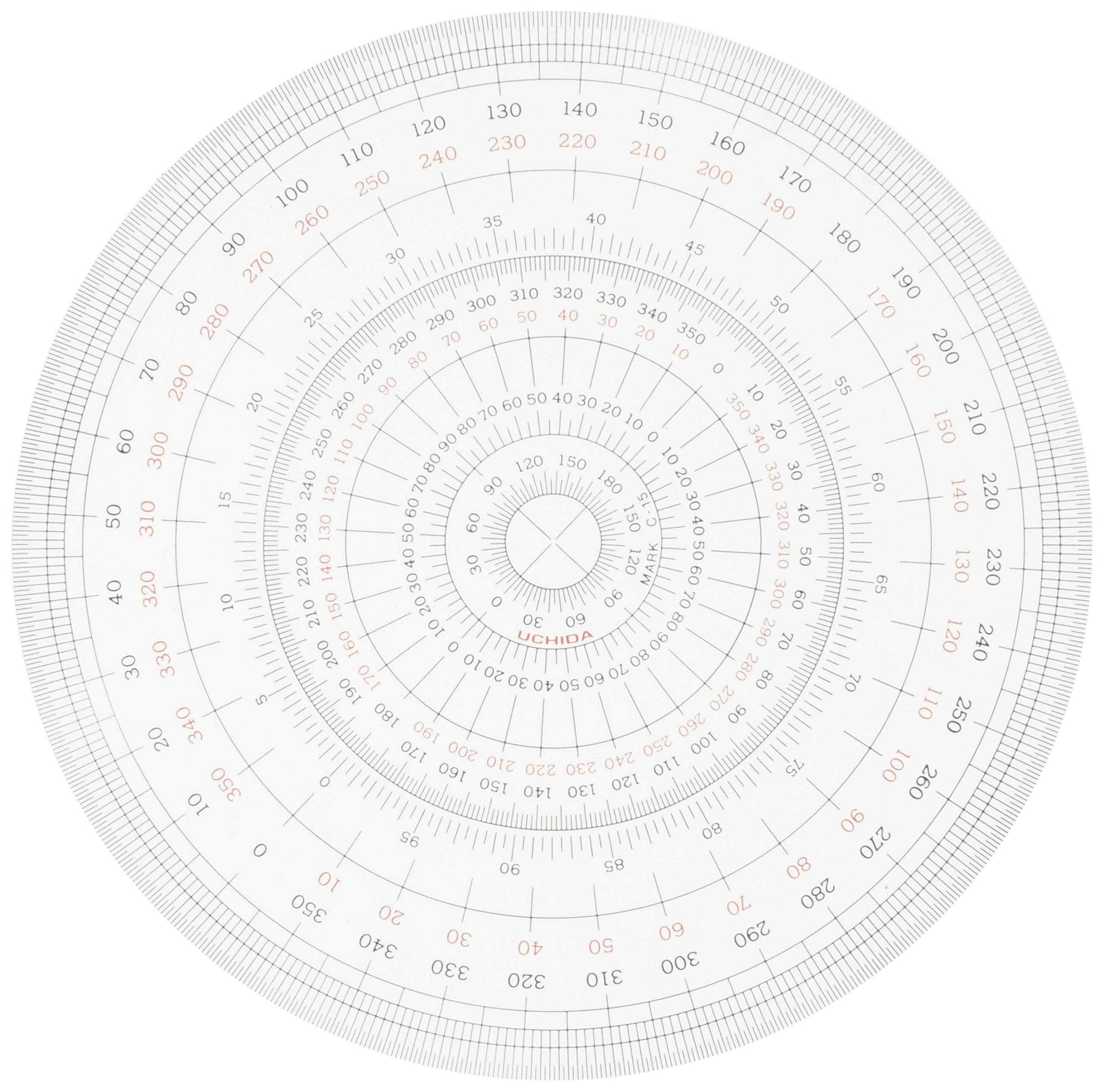 

Uchida full circle protractor 15cm 1-822-0001