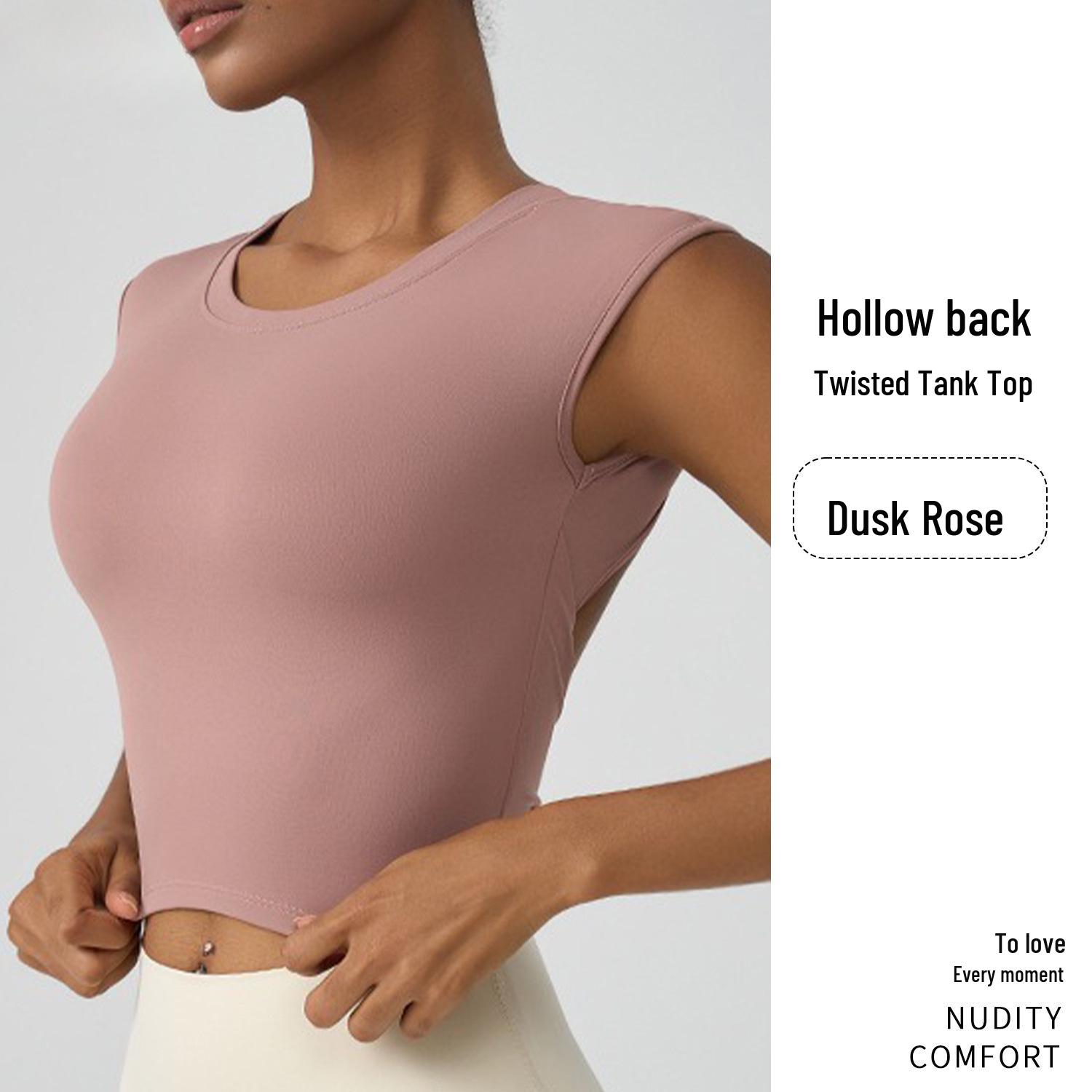 

Женский жилет для йоги Jiu Yi с нагрудной подушечкой и вырезом на спине, спортивный бюстгальтер M