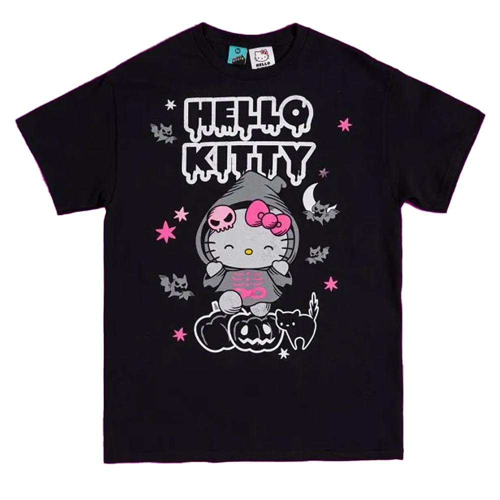 Hello Kitty Unisex Adult Grim Reaper Halloween T-Shirt