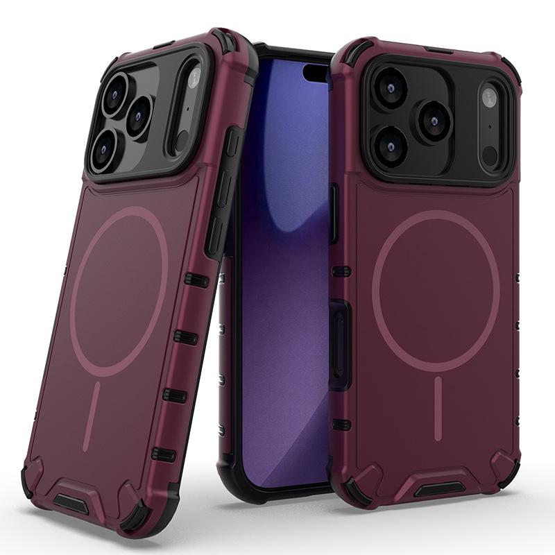 Apple iPhone 17 Pro Max Magnetic Grating Skin Feel Phone Case