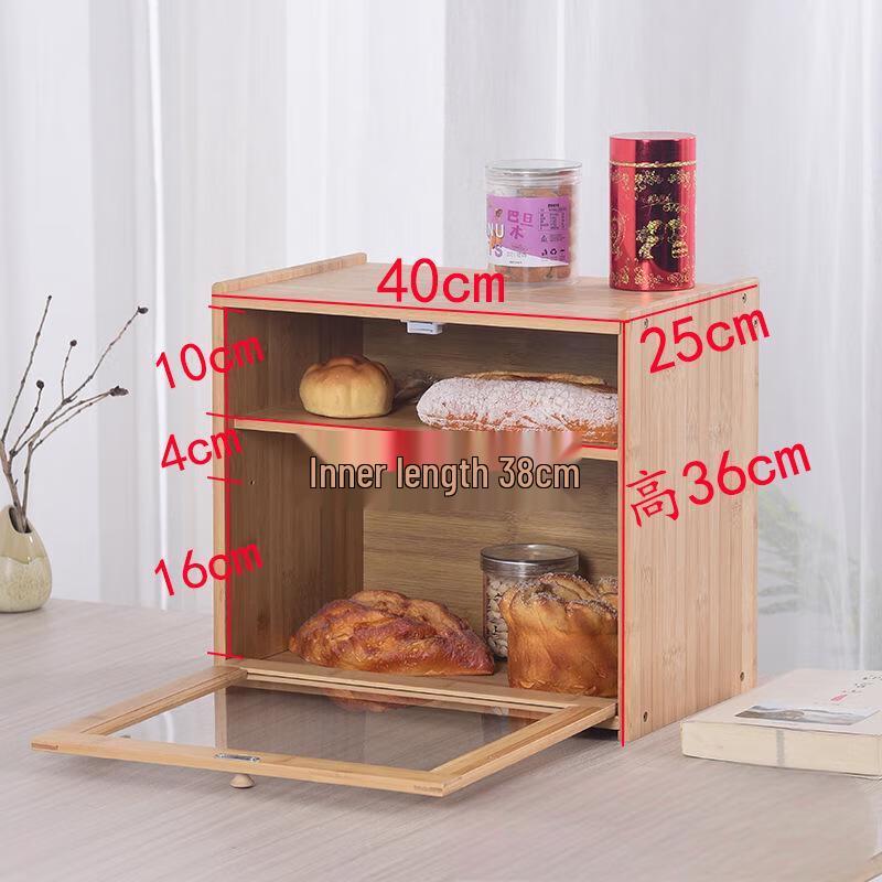 Lijia Double-Layer Bamboo Food Storage Box