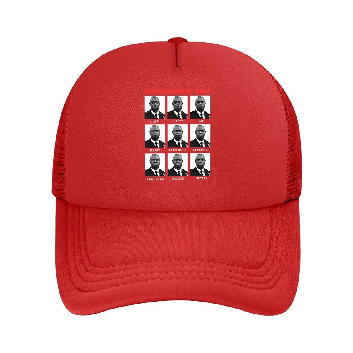 Holt Expressions Art - Inspired, Portrait Collage Design Mesh Baseball Cap One Size