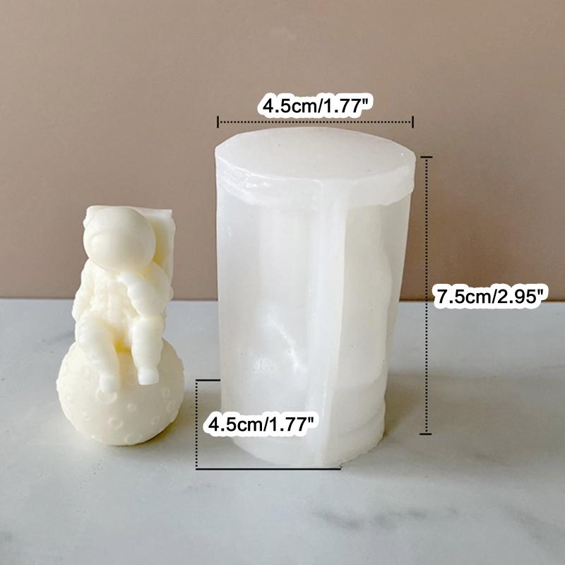 Matriță Săpun Decorațiune Astronaut 3D Matriță DIY Ceară Aromată pentru Lumânări Matrițe Săpun Aromatic pentru Fabricarea Lumânărilor