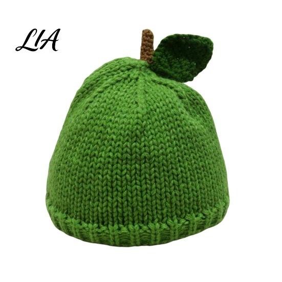 Adorable Fruit Design Beanies Women Knitted Hat, Cute Stretchy Cozy Winter Beanies, Sweet Warm Skull Cap for Girls Cold Weather Elastic Fit Headwear