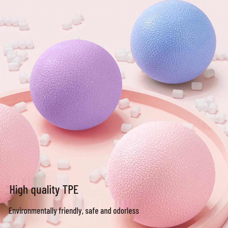 Smooth TPE Fascia Massage Ball for Foot, Shoulder & Neck - Hard Peanut Ball