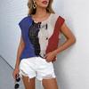 Popular European and American Women's Clothing Summer New Street Fashion 3D Digital Printing Hollow Sweater
