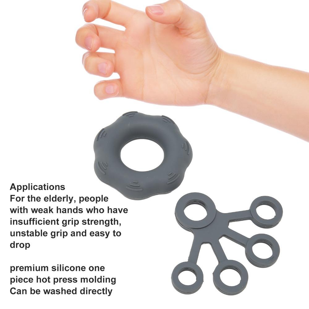4pcs Flexible Finger Stretcher Portable Finger Exerciser Hand Grip Strengthener Strength Training