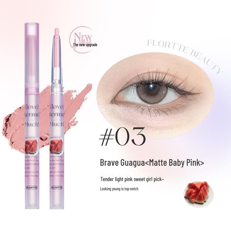 FLORTTE Pearl Shimmer Under-Eye Gel Pencil - Long-Lasting, Highlighting Eyeshadow Stick