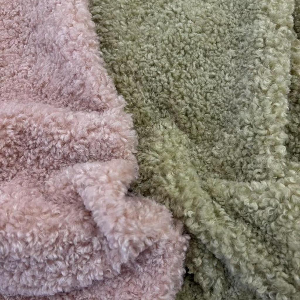 Korean Teddy Lamb Curl Plush Fabric for Clothing, Bags, Shoes, Hats, and Home Textiles