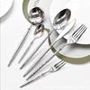Ballet Hammer Pattern 304 Stainless Steel Western Cutlery Set: Knife, Fork, Spoon for Restaurant or Home Use