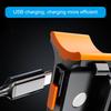 Rechargeable Solar Bicycle Rear Light Heart/Round Bike Taillight Mountain Bike Rear Light Cycling Safety Warning Lamp