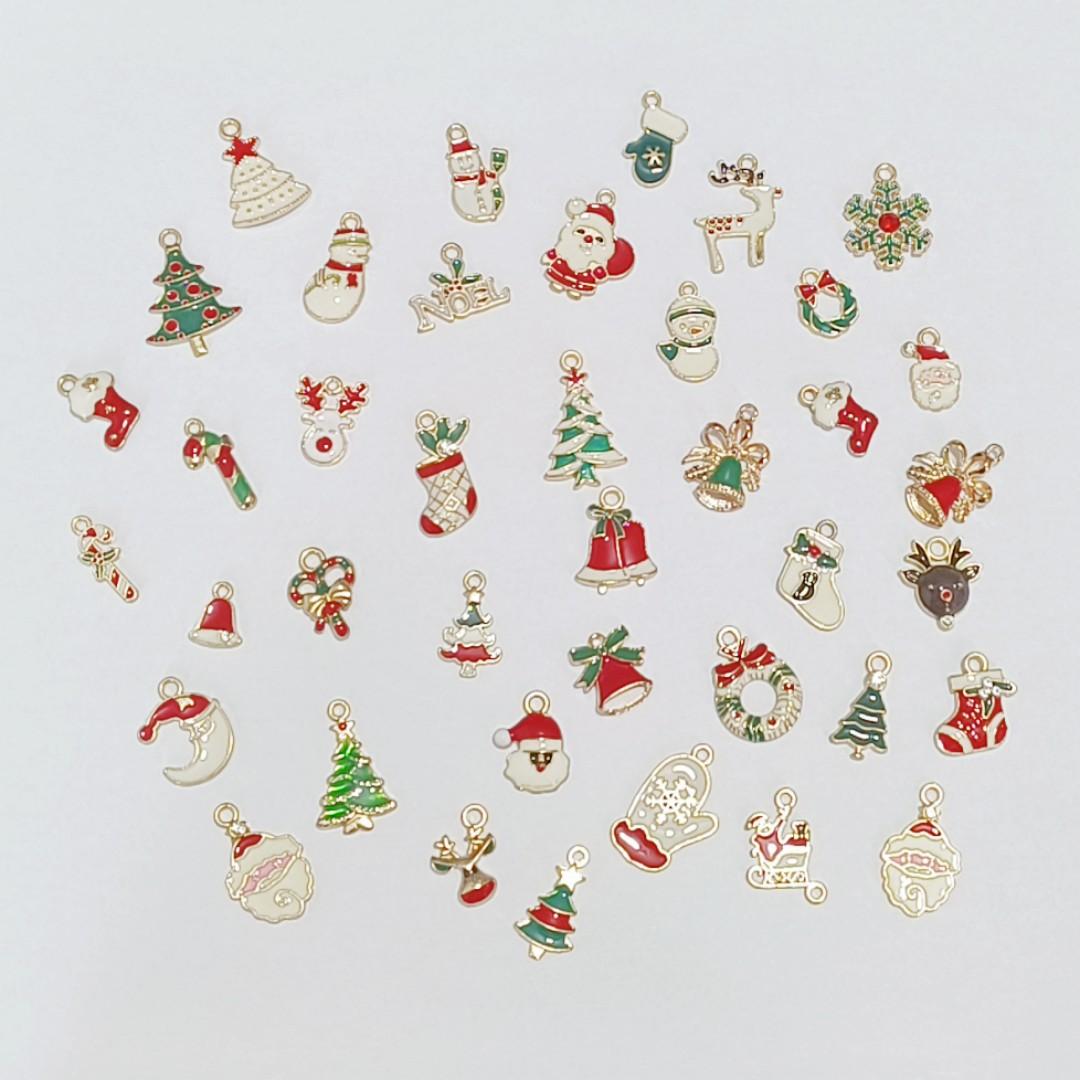 

Diy Christmas Oil Drop Alloy Accessories Handmade Pendant Pendant Material Bag Jewelry Accessories