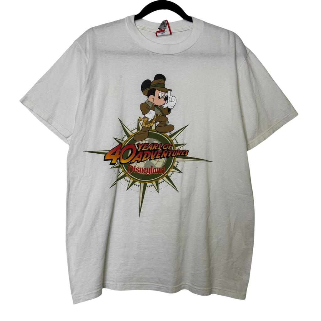 90's Mickey Mouse Indiana Jones T Shirt Sz M (B640)