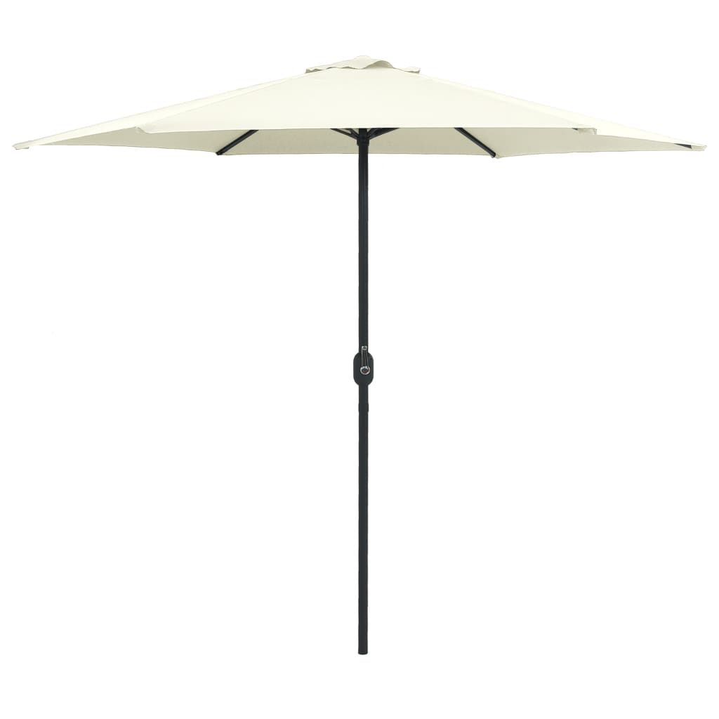 Sun Umbrella with Aluminum Pole 270 x 246 cm Sand White