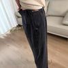 Women's Plus Size Tencel Denim Jeans - Summer Thin Ice Silk High Waist Slimming Harem Wide Leg Pants for Pear Shape.
