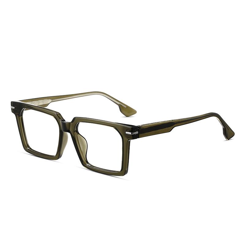 

Unique large framed prescription eyeglasses for men and women stylish street blue light blocking reading glasses myopia glasses 0 оливковый