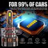 2PCS H7 LED Headlight Bulb Upgrade 9005/HB3 9006/HB4 H11 H4 H1 LED Headlight Bulbs High Low Beam 120W 6000LM
