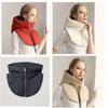 Winter Ultralight Down Hooded Hats For Women Men Warm Ring Scarf Balaclava Hat Neck Zippper Drawstring Coat Scarf Short Tank Top