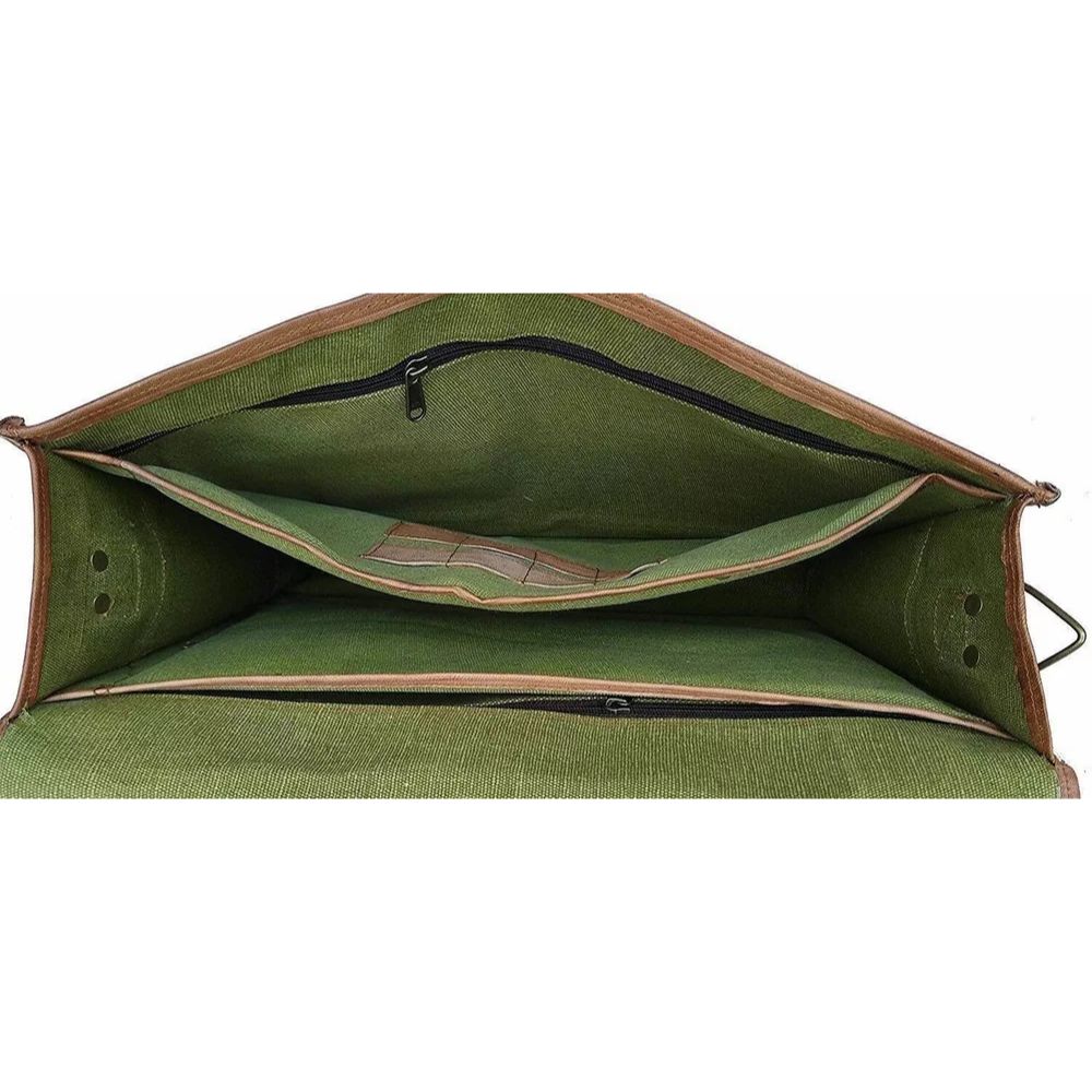 Pánská kozí kůže messenger Real satchel bag pravá hnědá aktovka na notebook
