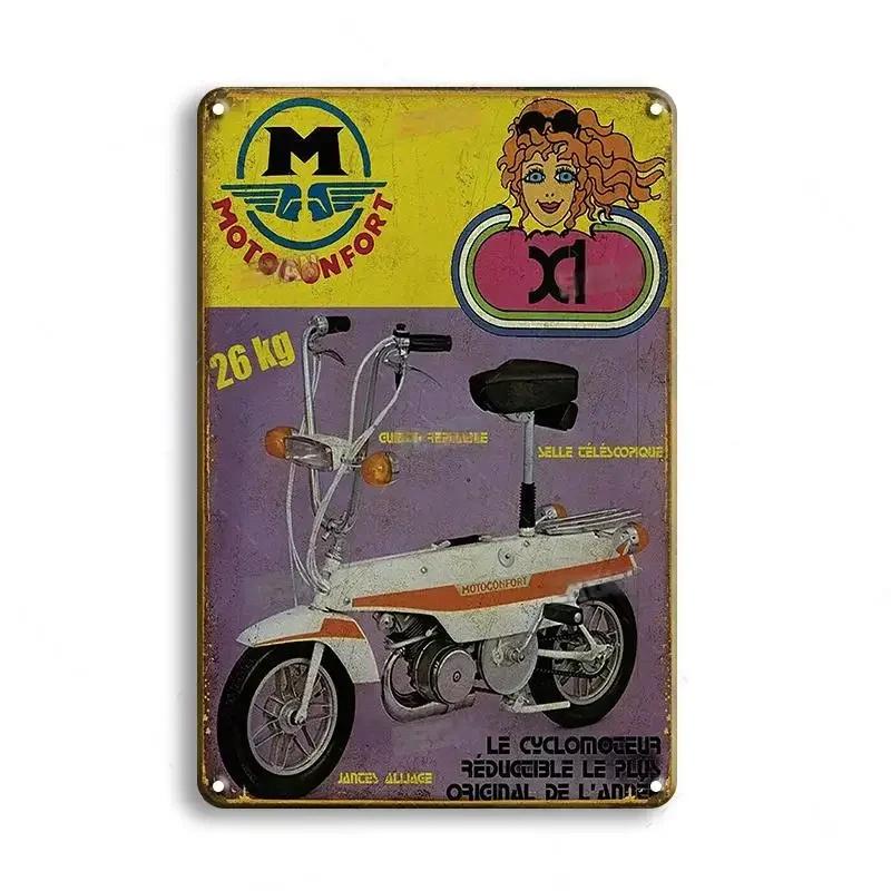 Vintage Motorcycle Decorative Metal Plate Poster Rusty Shabby Tin Sign Dad's Garage Bar Wall Decor Crafts Plaque Tinplate Signs