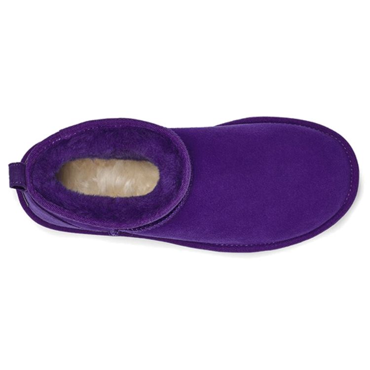 UGG Classici Stivaletti da Neve alla Caviglia in Montone Caldi Antiscivolo Confortevoli Casual da Donna Viola 1116109-VNGH