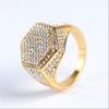 European and American Hip Hop Men's Hexagonal Ring