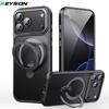 KEYSION 360° Rotating Magnetic Ring Stand Case for MagSafe for iPhone 17 Pro Max Matte Transparent Shockproof Phone Back Cover